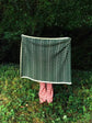 Bespoke Green Merino Wool Blanket