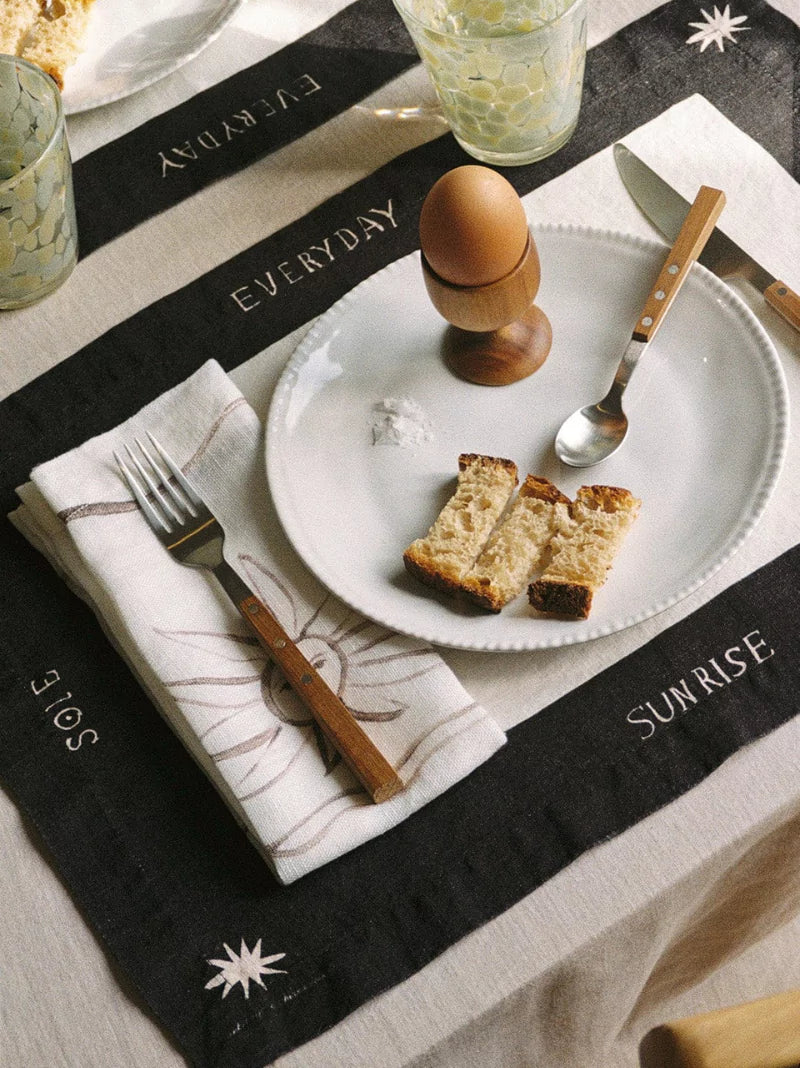 Sun & Moon Linen Napkins Set of 2