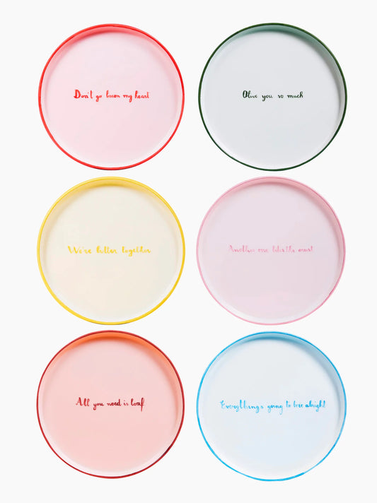 Quote Dinner Plate Set of 6