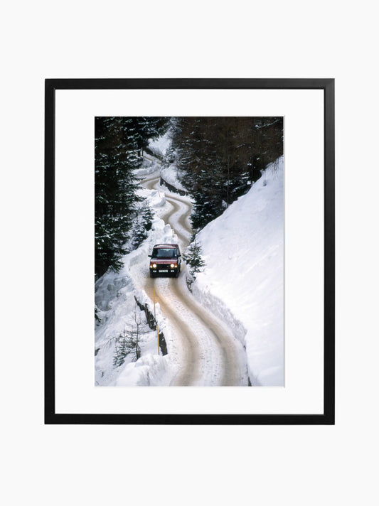 Range Rover in the Alps Art Print