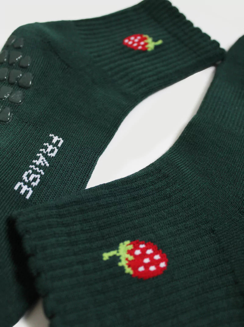 Strawberry Ankle Pilates Socks