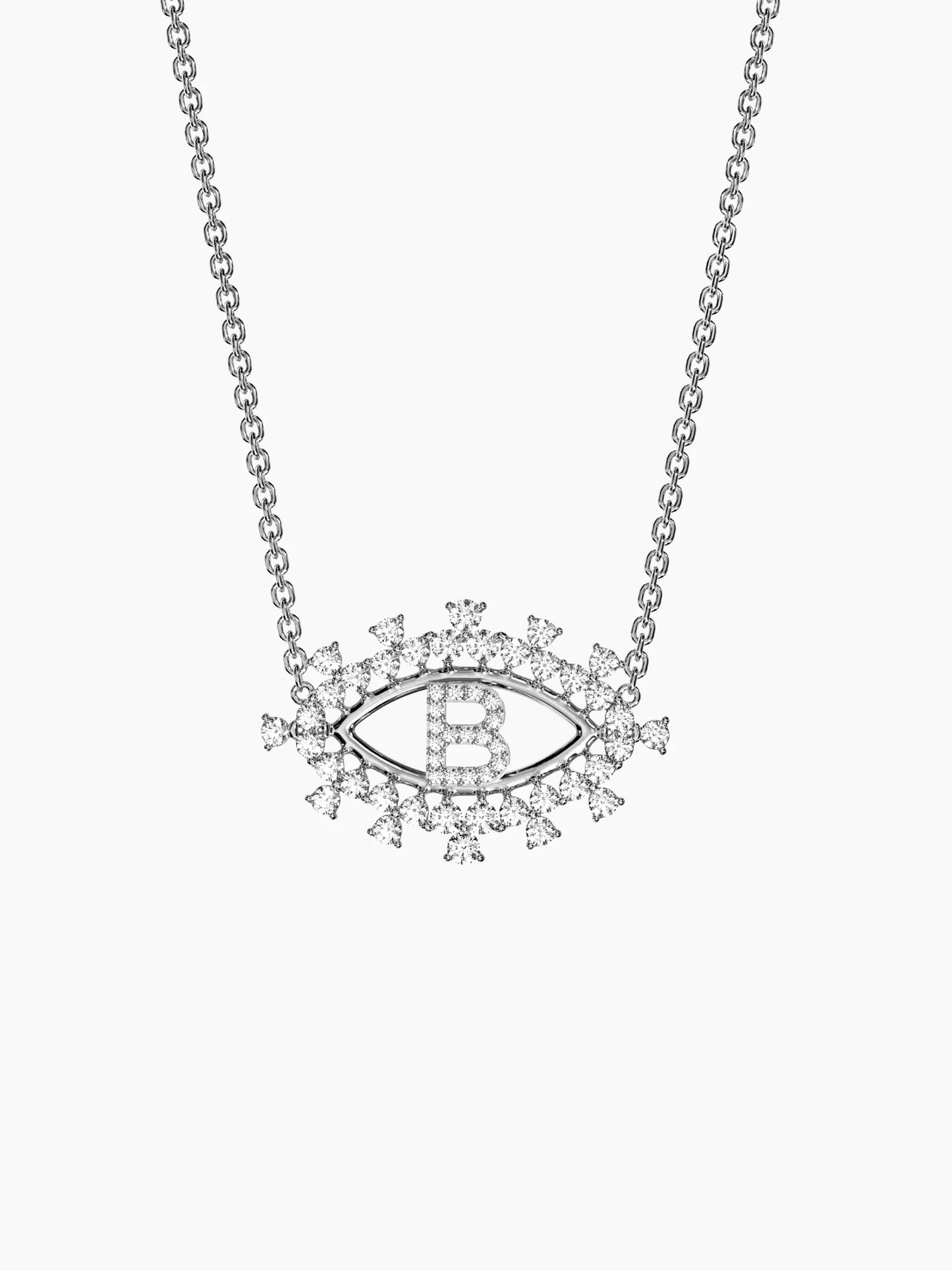 Sara Diamond Letter Necklace