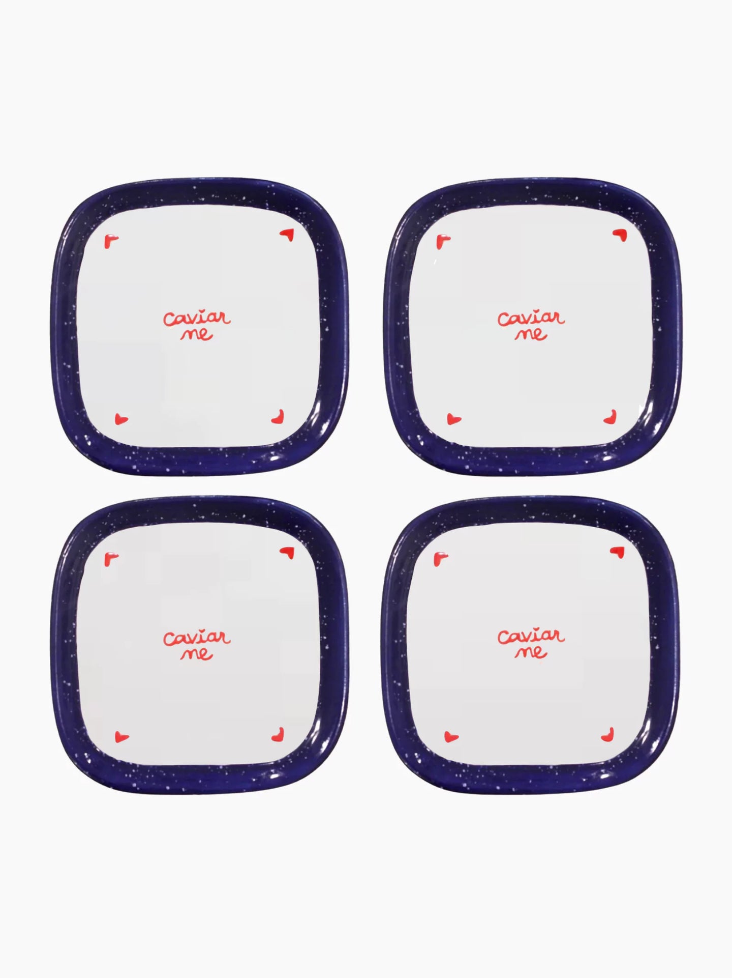 Caviar Me Plates Set of 4