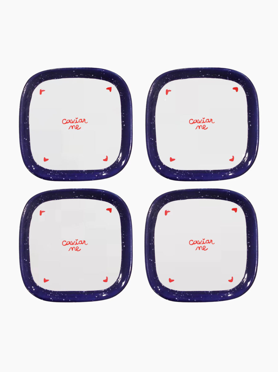 Caviar Me Plates Set of 4