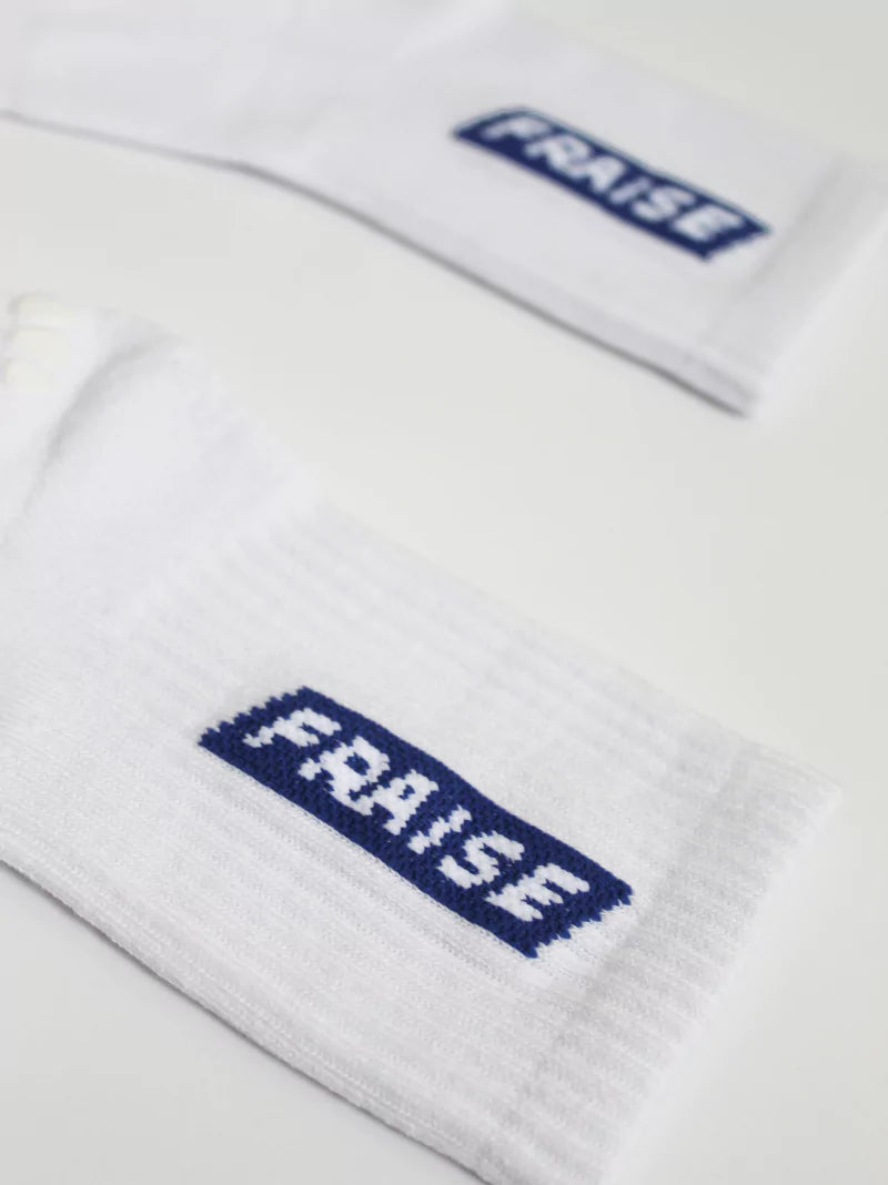 Cobalt Blue Crew Pilates Socks