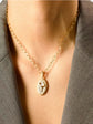Ice Cream Flake Gold Oval Charm