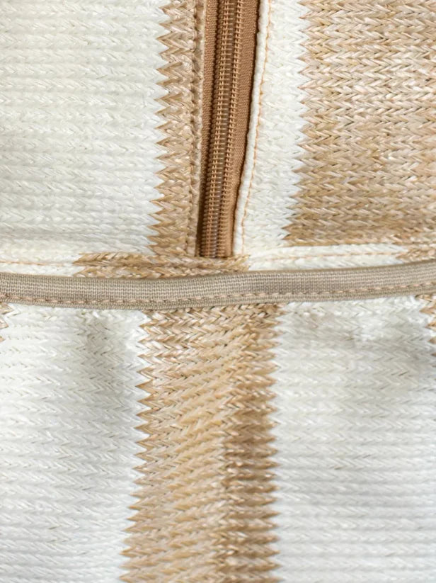 Striped Rattan Racket Backpack