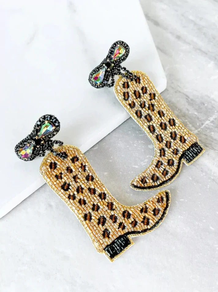 Safari Boot Earrings