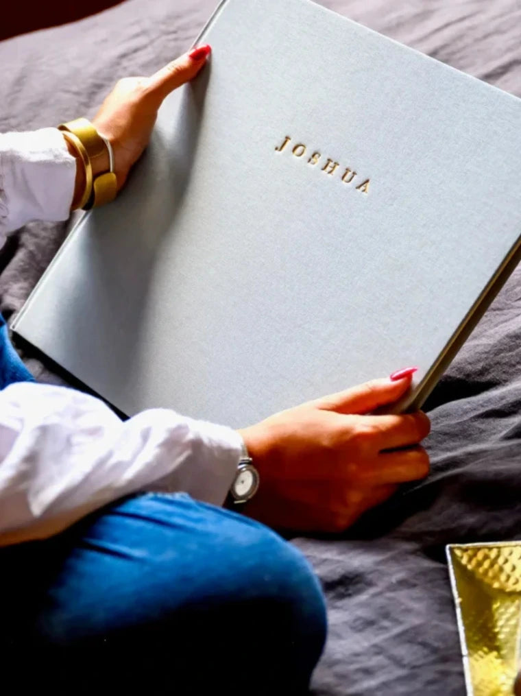 Personalised Linen Birthday Photo Album