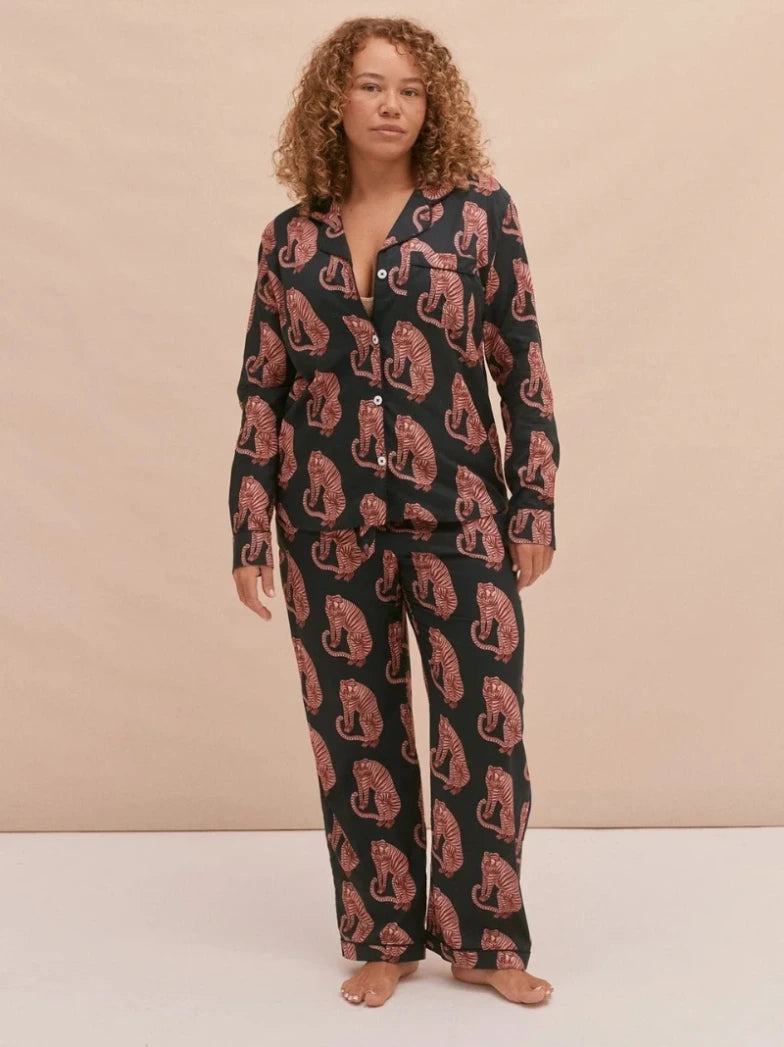 Personalised Sansindo Tiger Long Pyjama Set