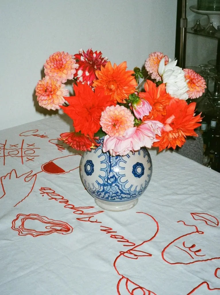 Embroidered Buon Appetito Tablecloth