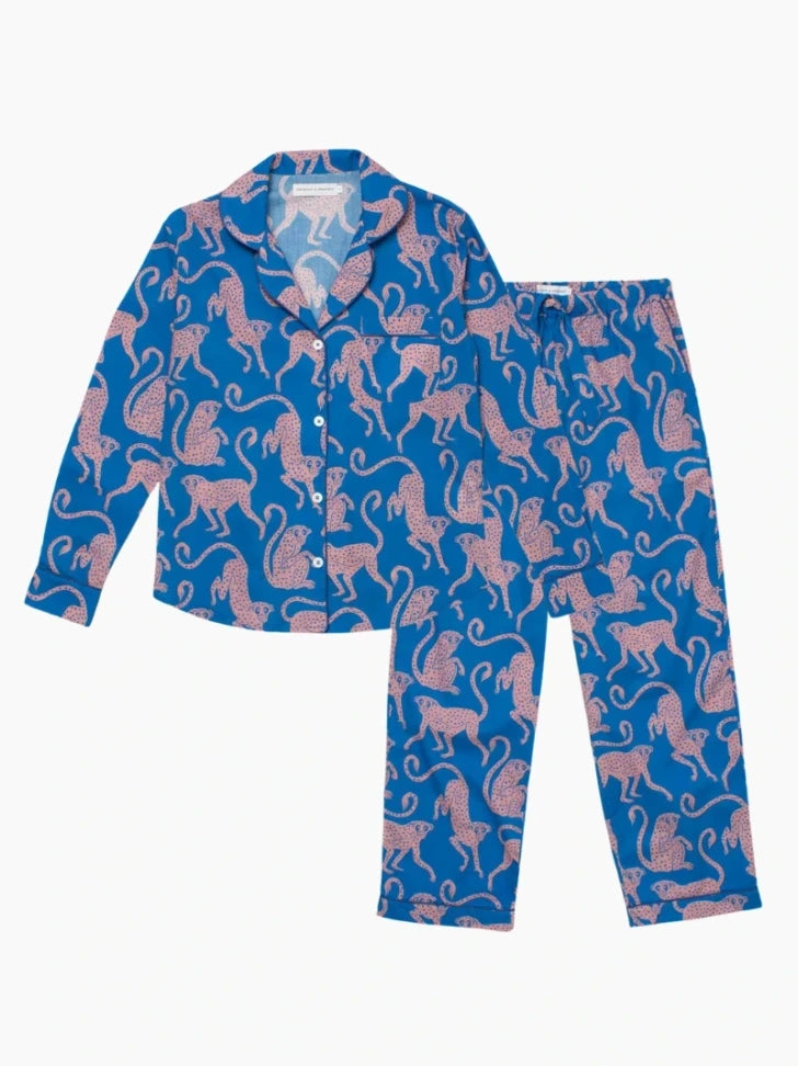 Personalised Blue Chango Long Pyjama Set