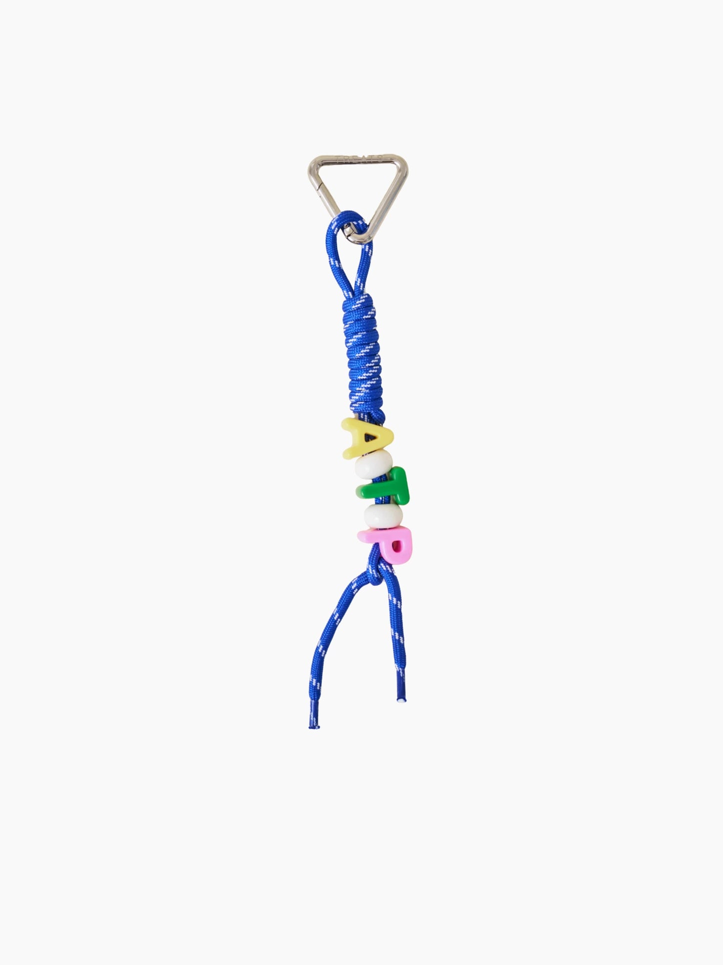Bright Blue Rope Letter Bag Charm
