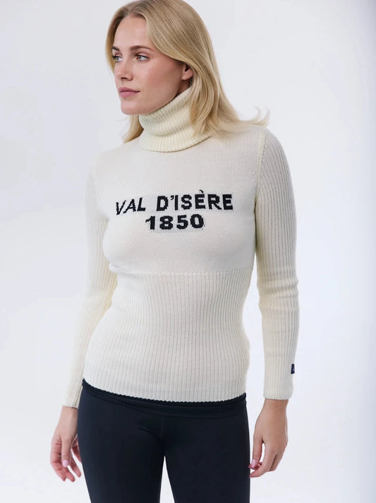 Val D'Isere White Knitted Jumper