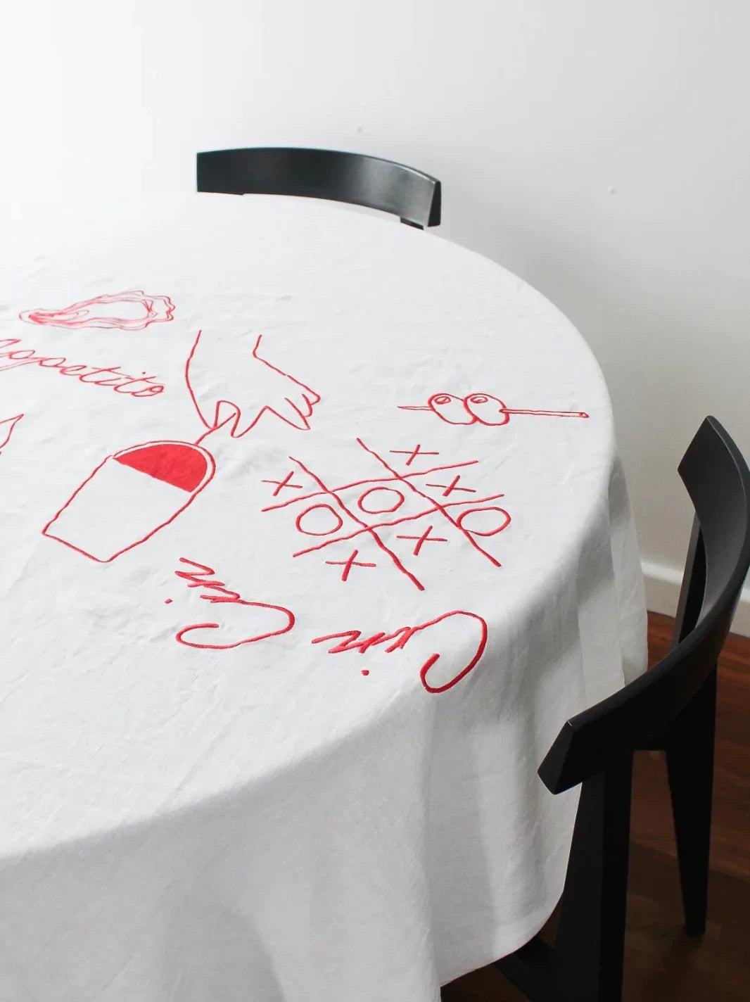 Embroidered Buon Appetito Tablecloth