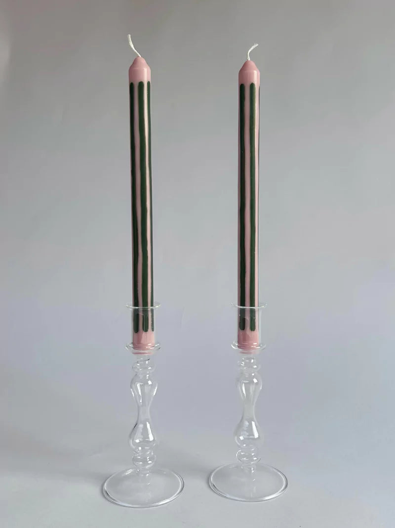 Crumpet Dinner Candles Set of 2