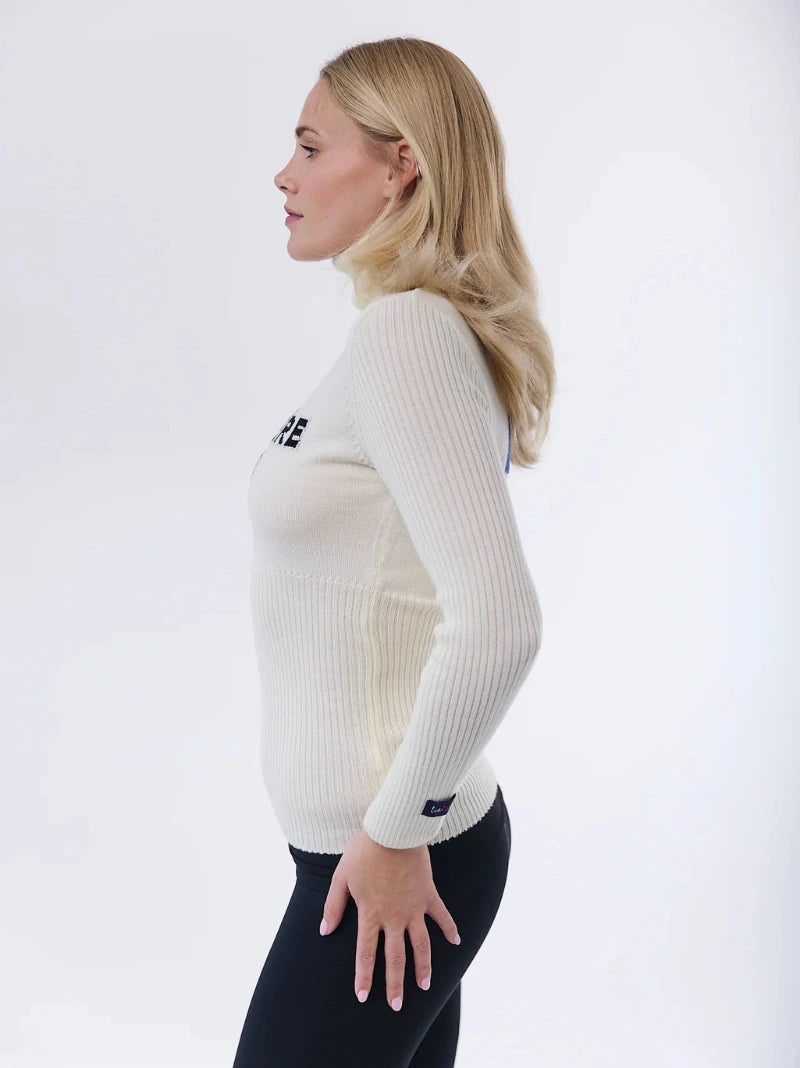 Val D'Isere White Knitted Jumper