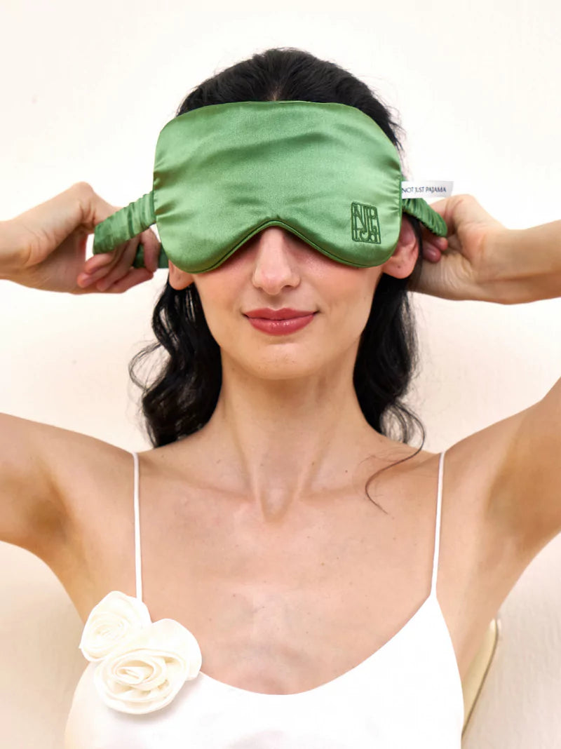 Tuscan Sun Silk Eye Mask & Rose Pouch Set