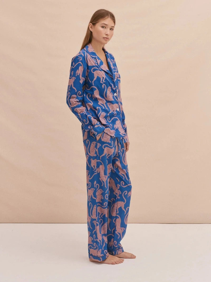 Personalised Blue Chango Long Pyjama Set