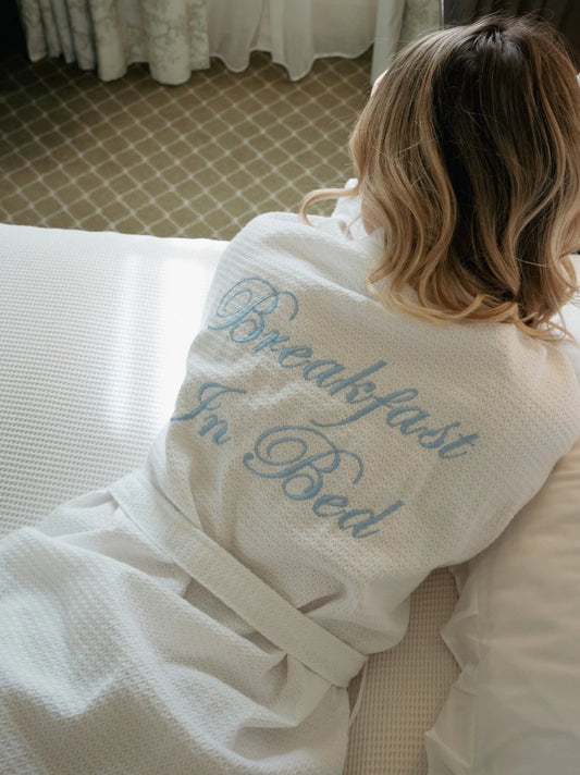 Personalised Back Cotton Robe