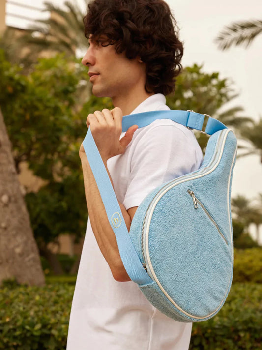 Pale Blue Terrycloth Padel & Pickleball Case