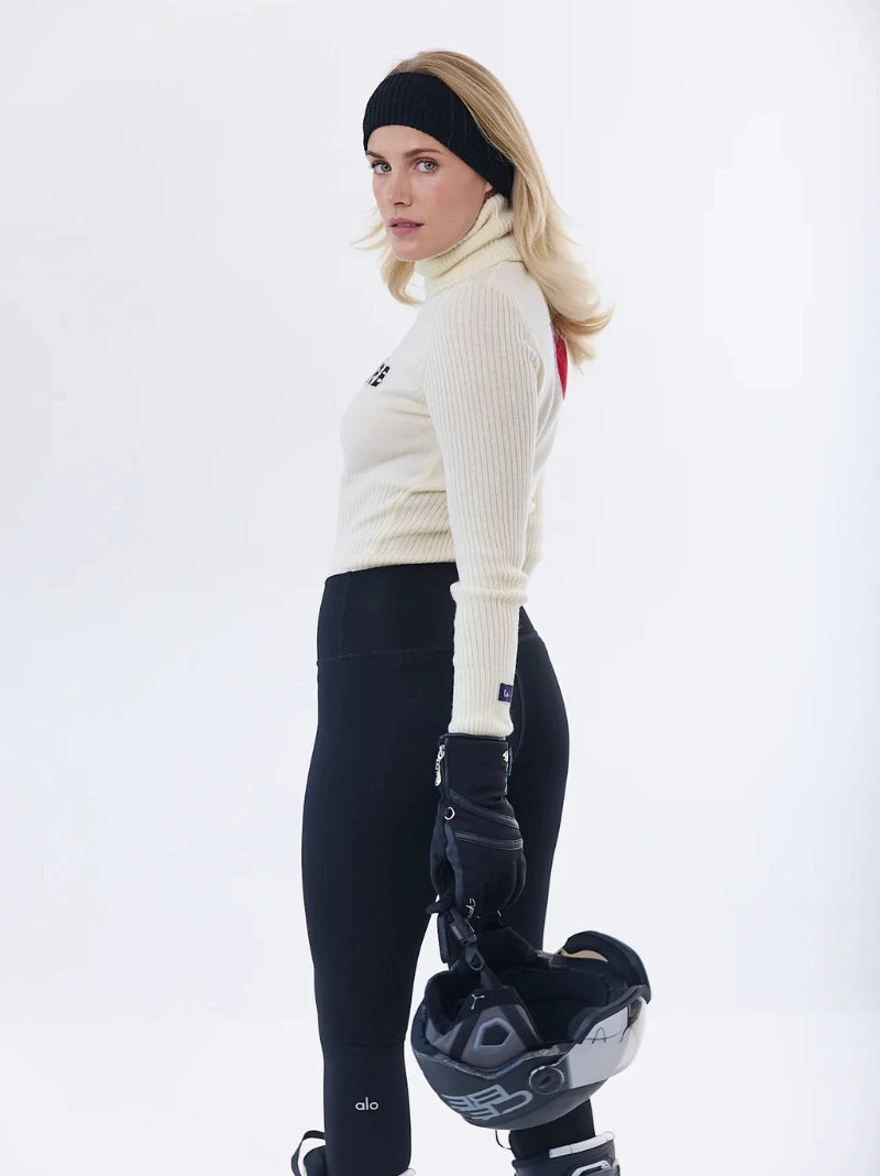 Val D'Isere White Knitted Jumper