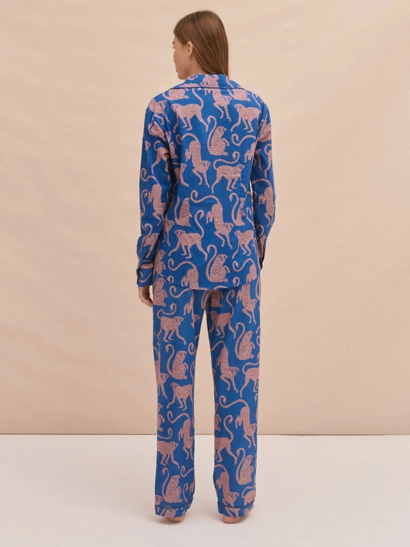 Personalised Blue Chango Long Pyjama Set