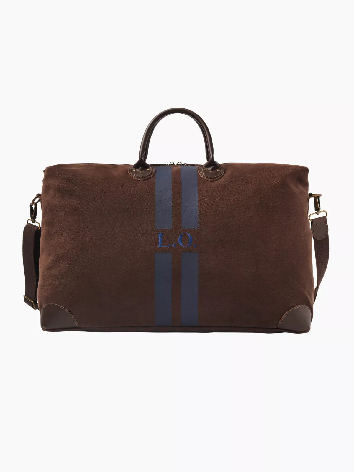 Chocolate Striped Travel Bag