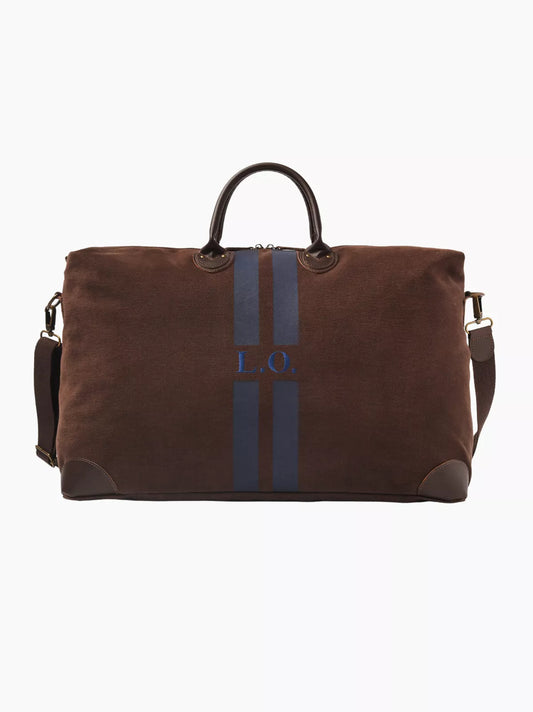 Chocolate Striped Travel Bag