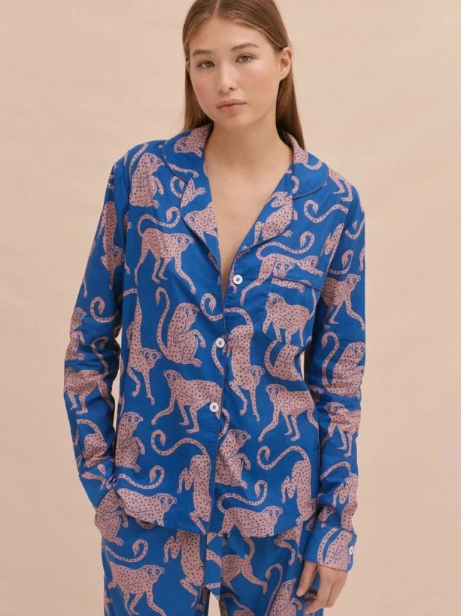 Personalised Blue Chango Long Pyjama Set