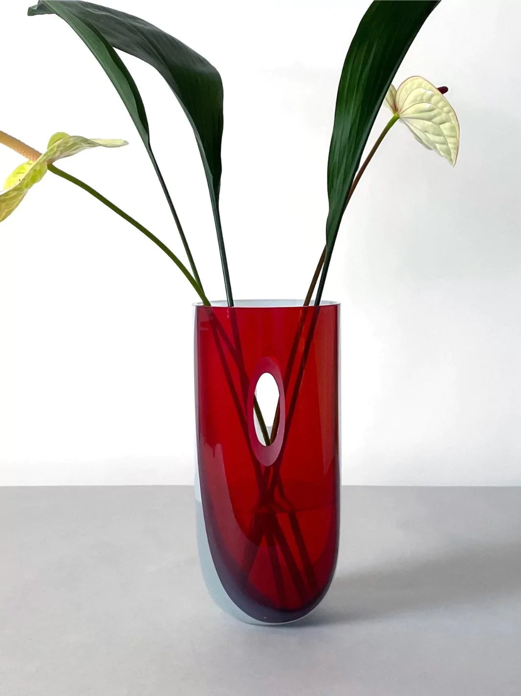 Red and Blue Eclipse Vase