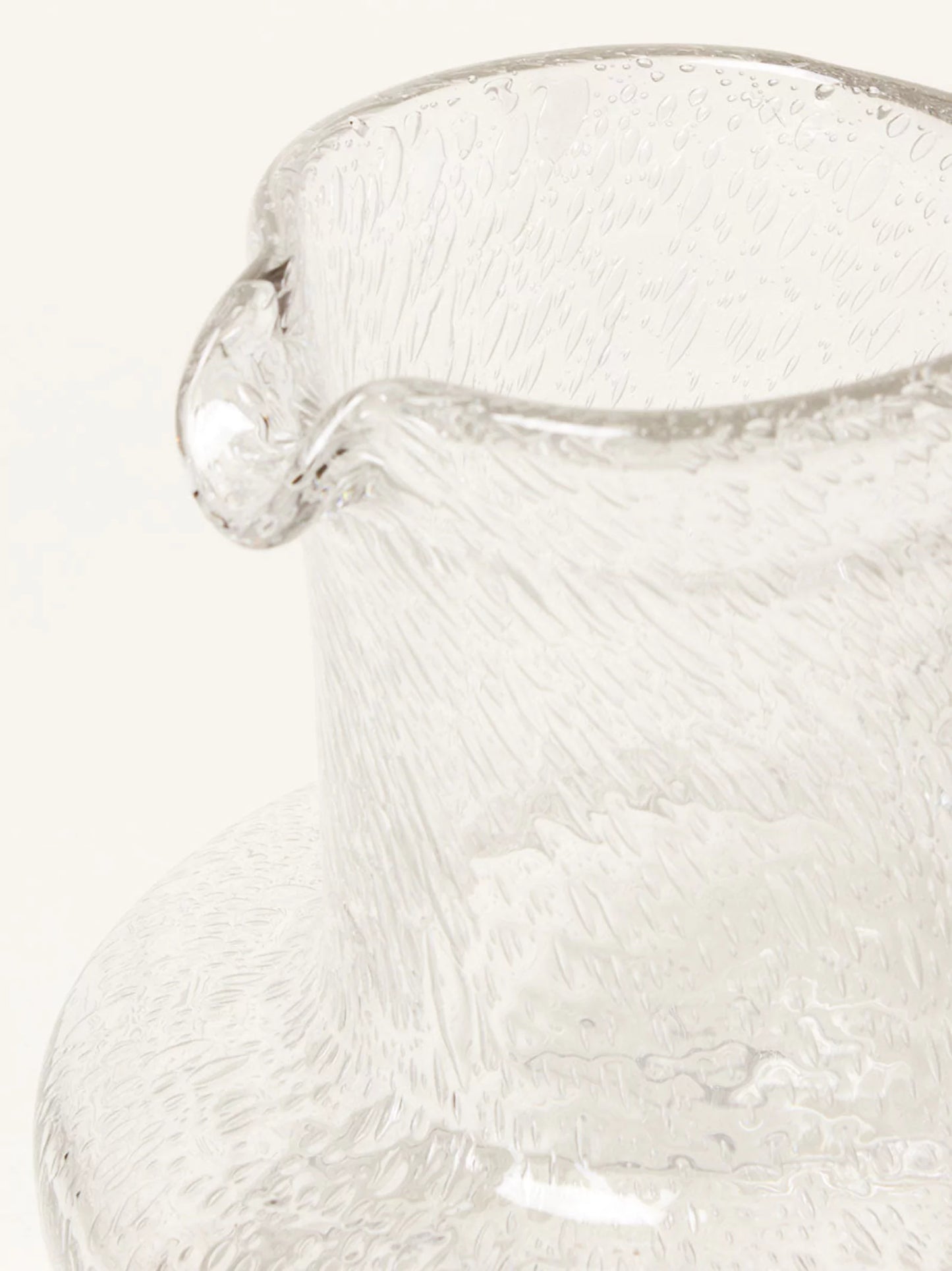 Glass Bubble Pitcher