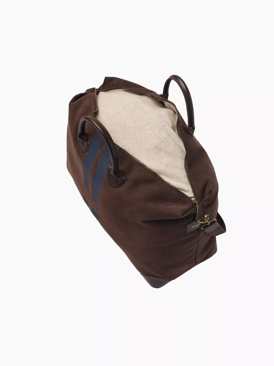 Chocolate Striped Travel Bag