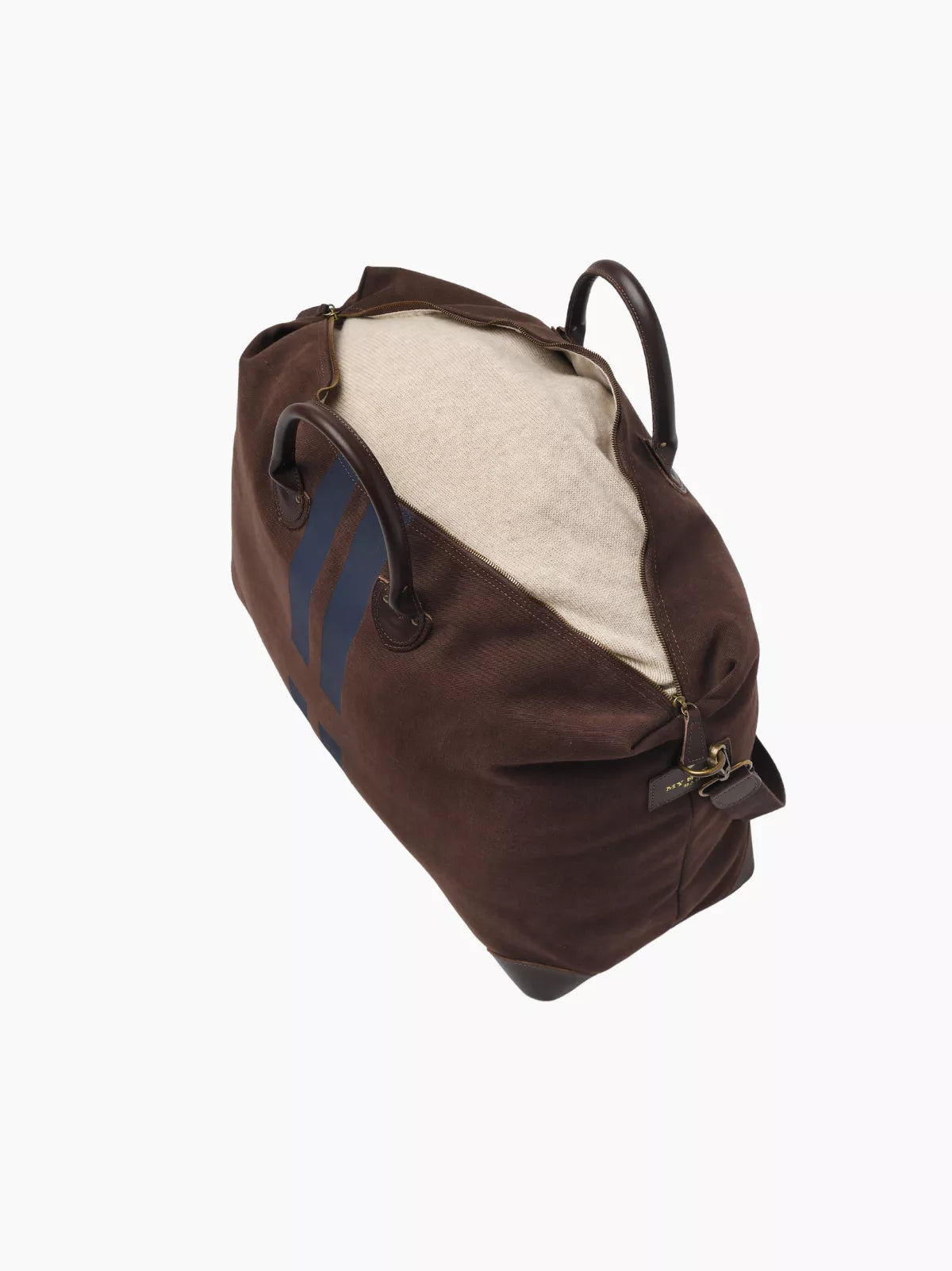 Chocolate Striped Travel Bag