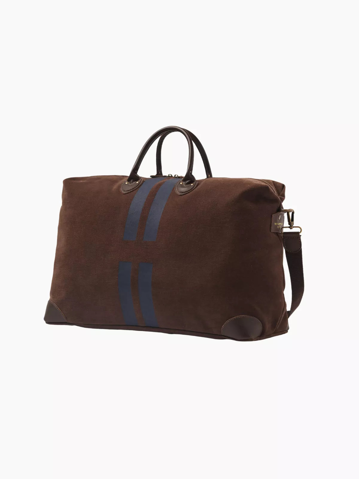 Chocolate Striped Travel Bag