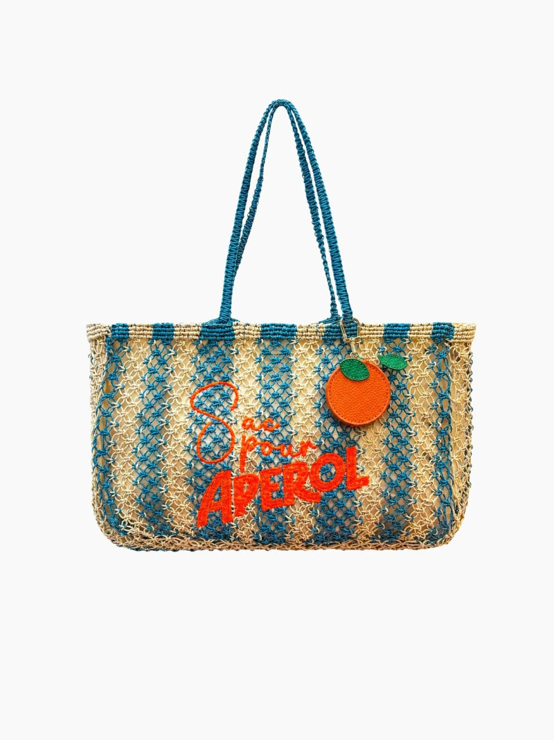 Aperol Jute Bag With Charm