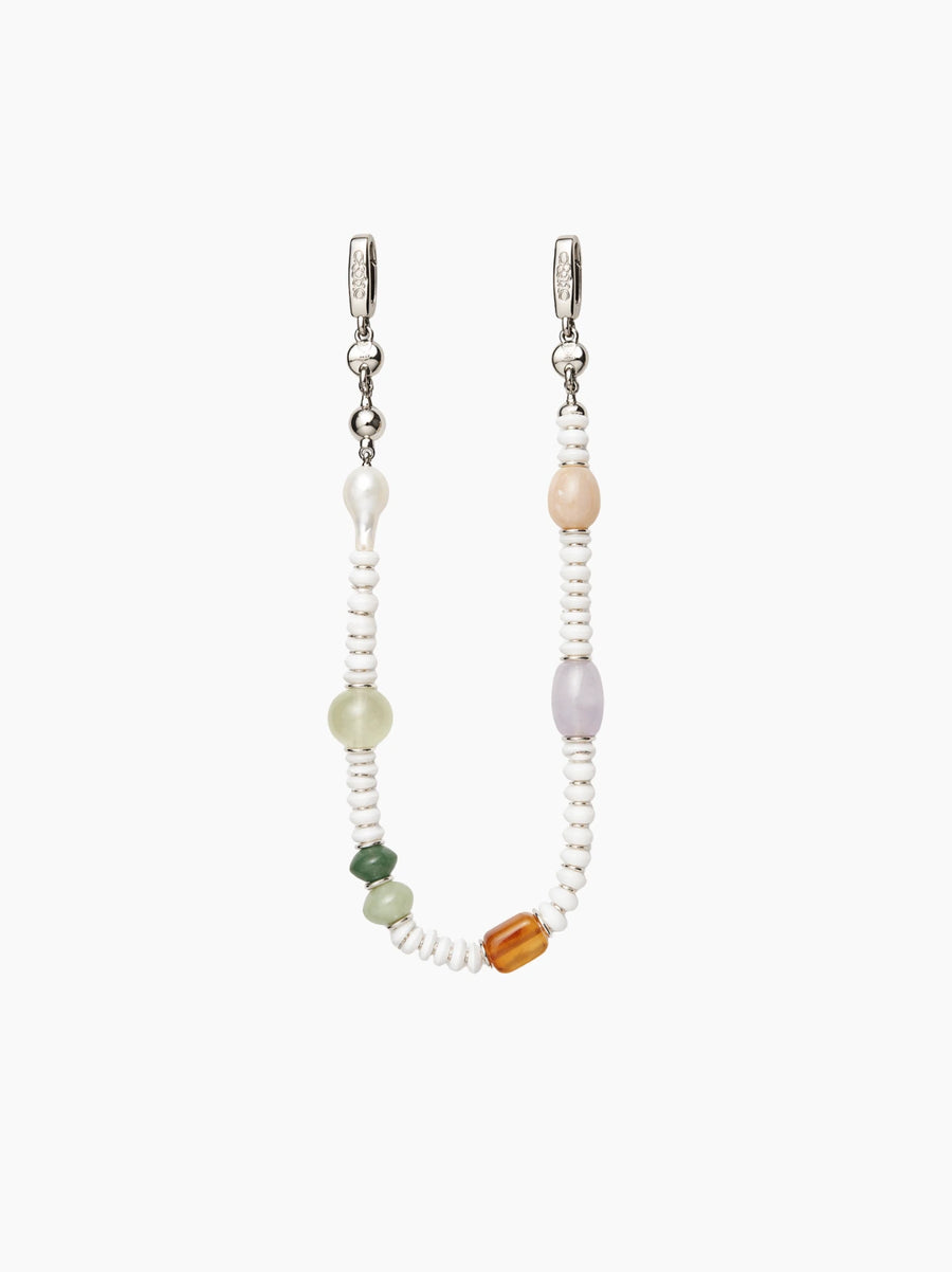 Gemstone & Pearl Phone Wristlet
