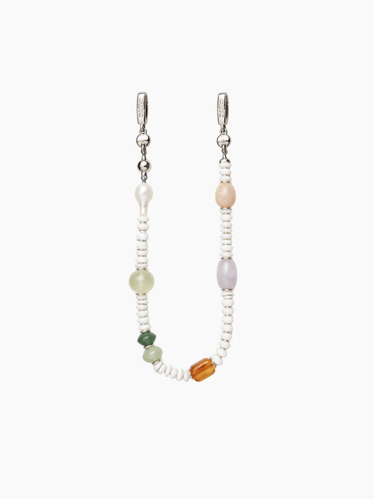 Gemstone & Pearl Phone Wristlet