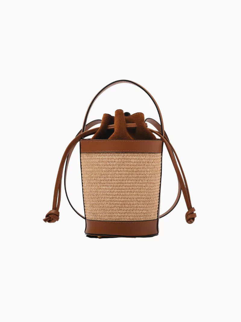 Straw Bucket Bag