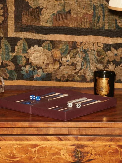 Leather Booklet Backgammon