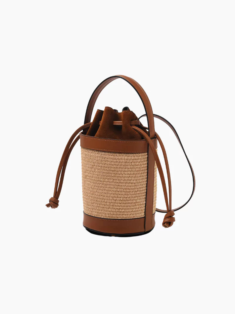 Straw Bucket Bag