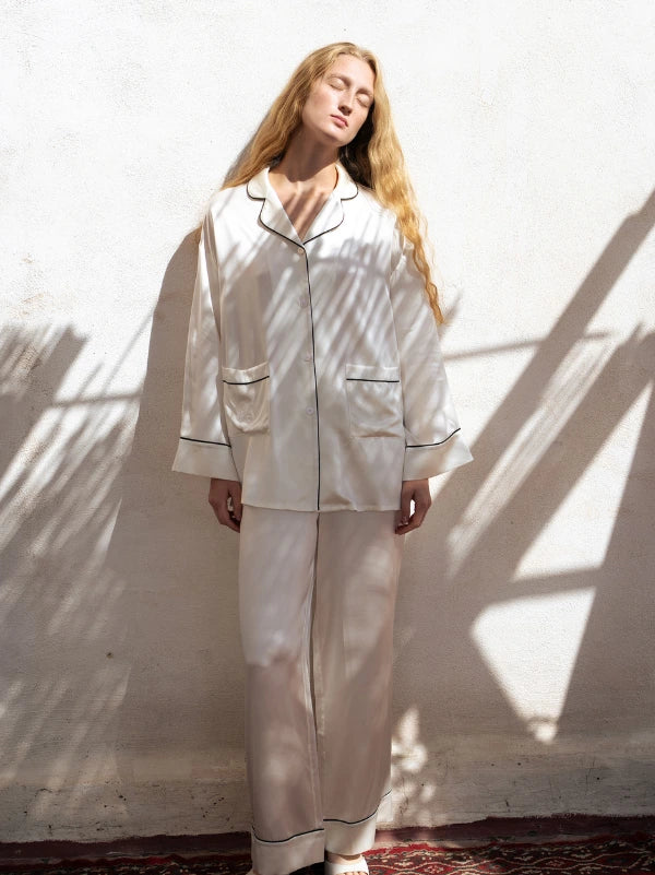 Classic Silk Long Pajama Set