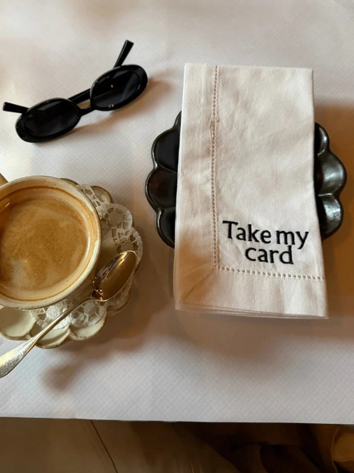 The Dinner Talk Napkins Set of 4