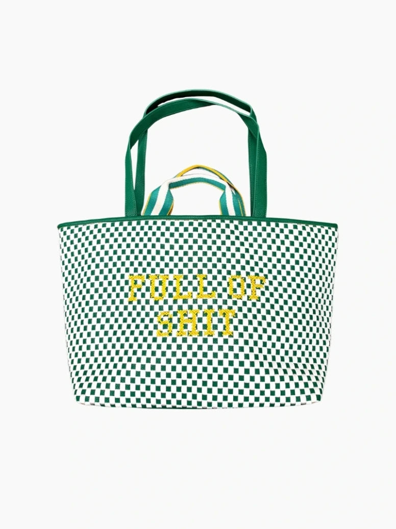 Full Of Shit Embroidered Woven Bag