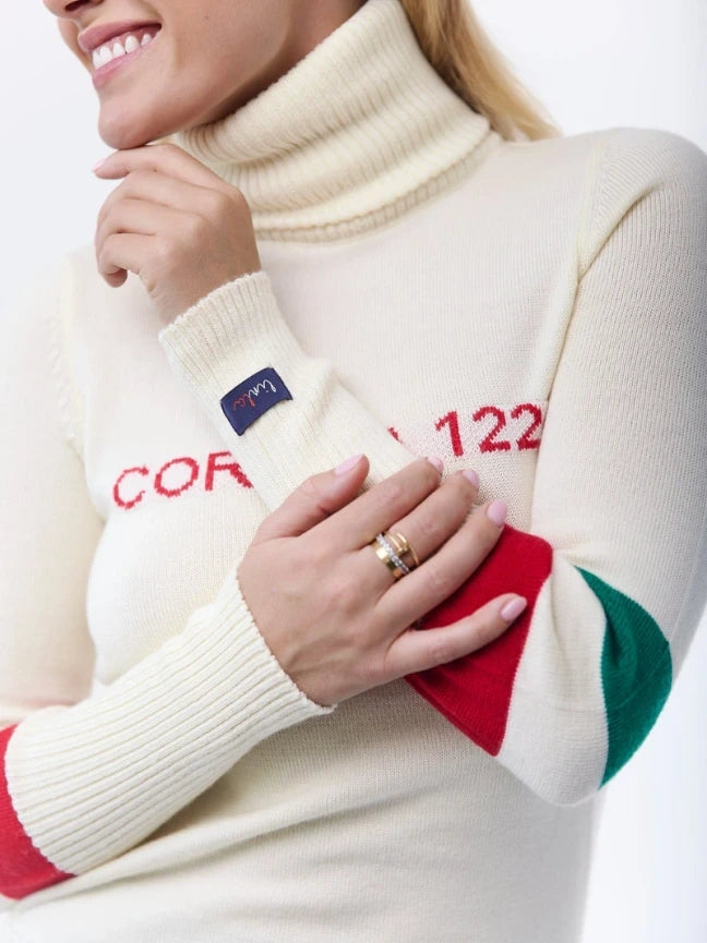 Cortina White Knitted Jumper