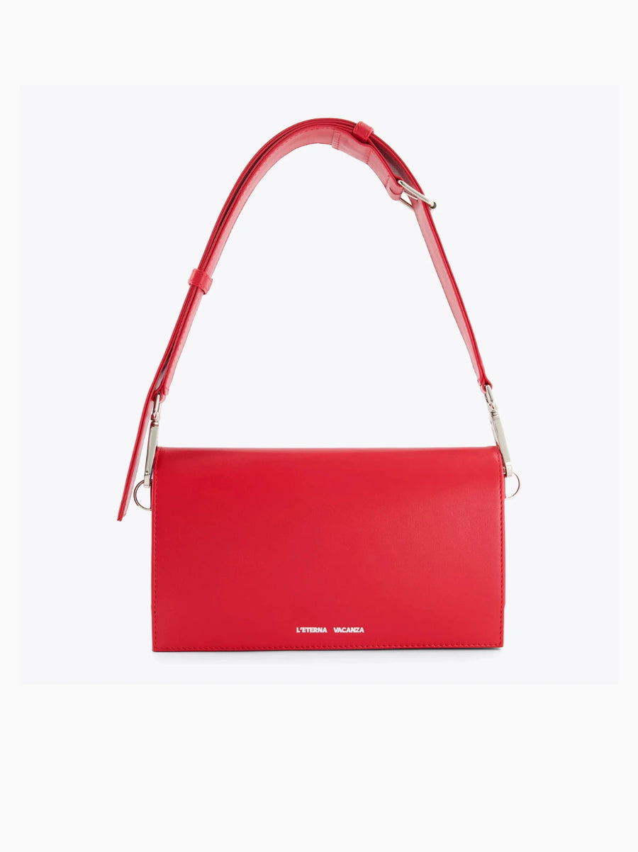 Red Travel Backgammon Bag
