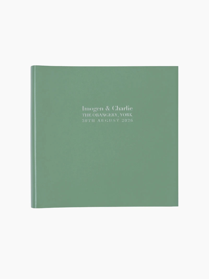 Personalised Recycled Leather Wedding Photo Album