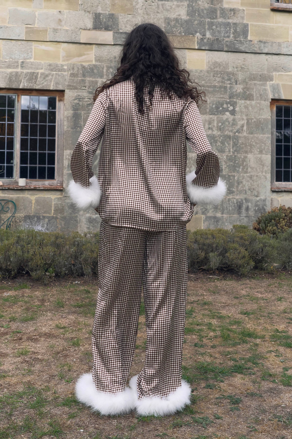 Silk Ever After Feather Pyjama Set