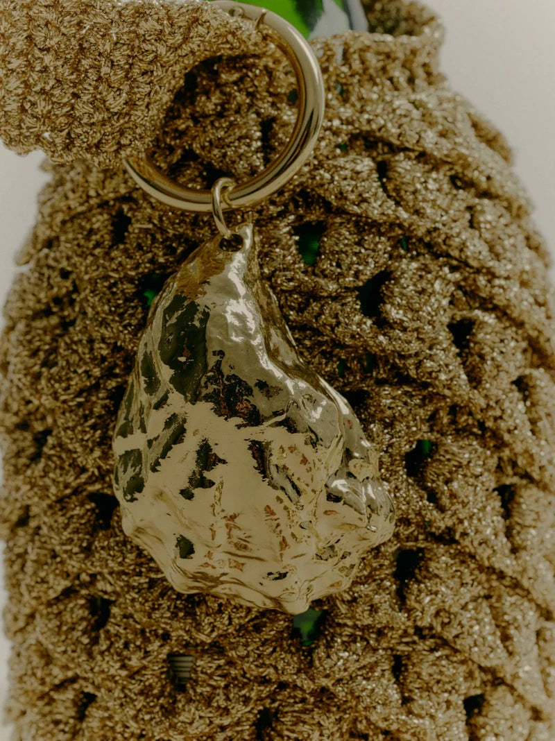 Gold Oyster Keyring
