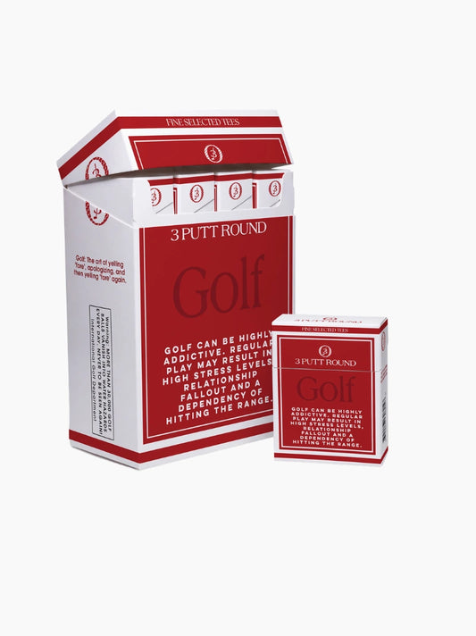 Red Golf Addiction Tee Gift Set